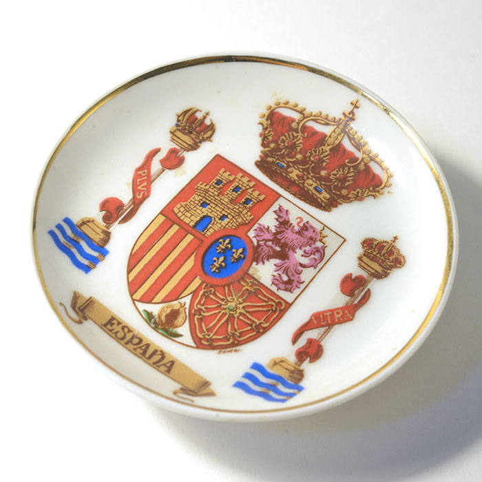 スペイン紋章の小皿