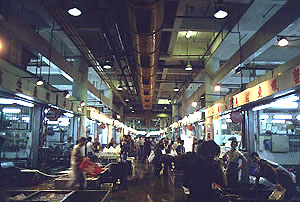 Mercado de pescados de Hong-Kong