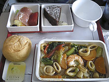 comida en vuelo