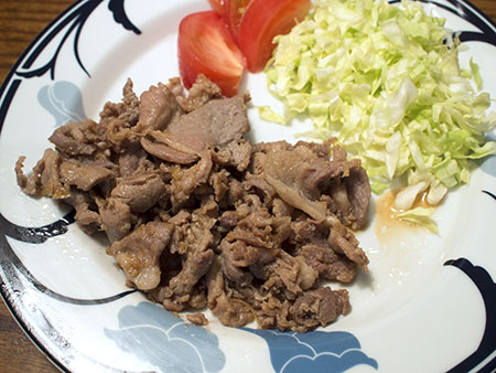 carne de cerdo con jengibre